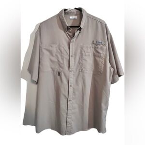 Columbia Men’s PFG Fishing Shirt Khaki